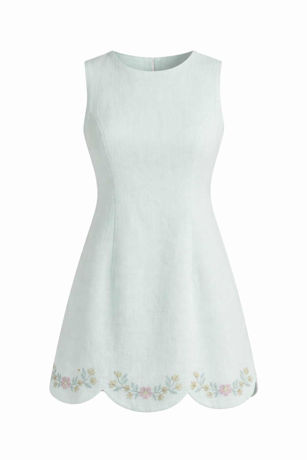 Blossom Breeze Mini Scallop Dress (PRE-ORDER - AVAILABLE TO SHIP 2/11)