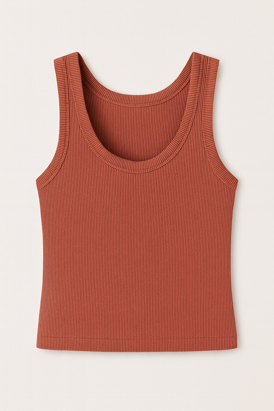 Basic Babe Tank Top (Rust)
