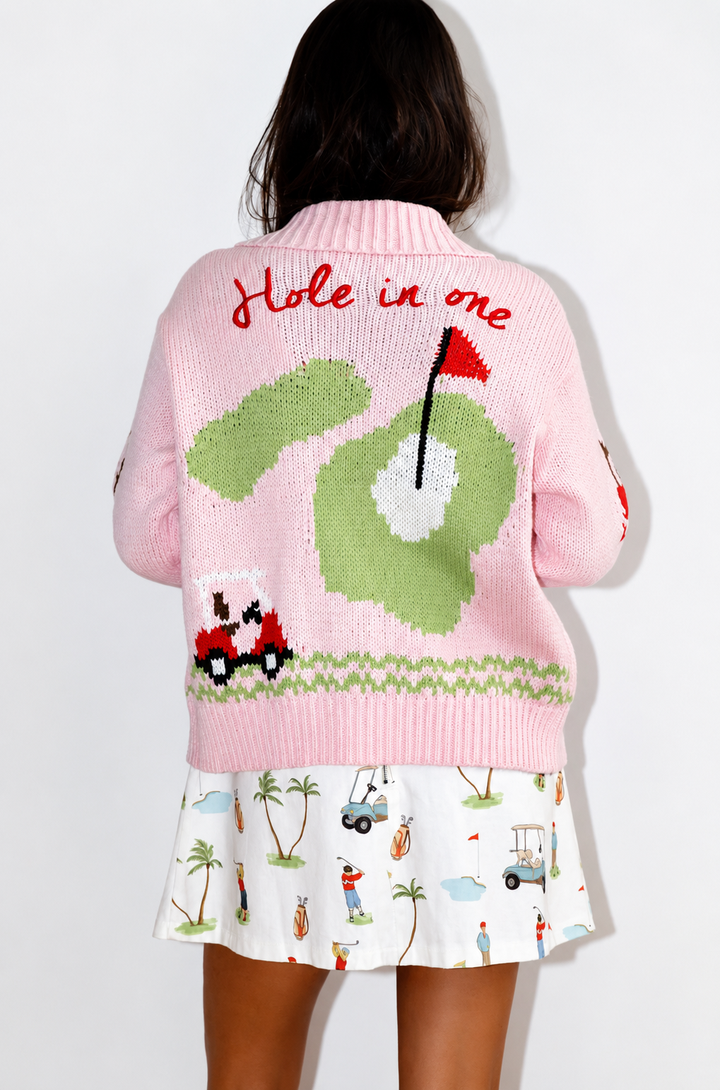 Hole In One Zip Sweater Jacket (AVAILABLE TO SHIP 9/18)