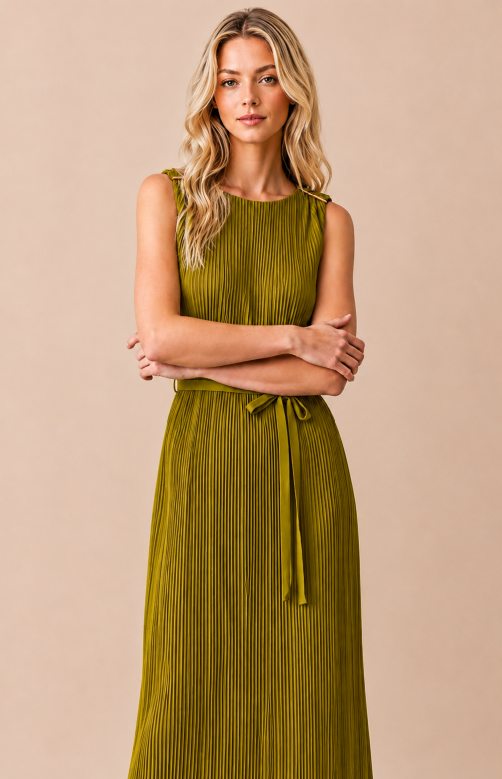 The Olive Grove Midi Dress
