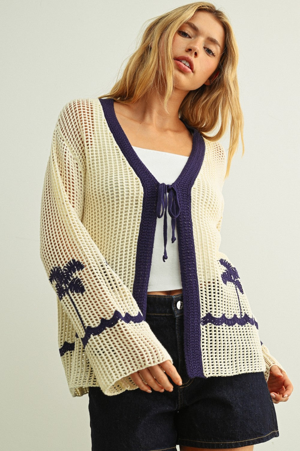 The Palm Coast Crochet Cardigan