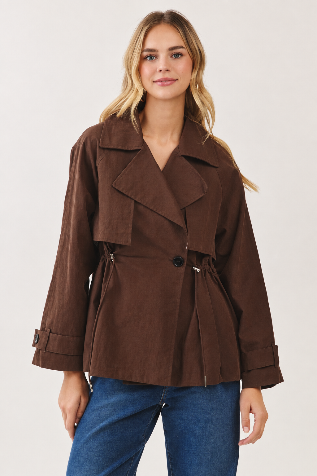 The Demi Drawstring Waist Jacket