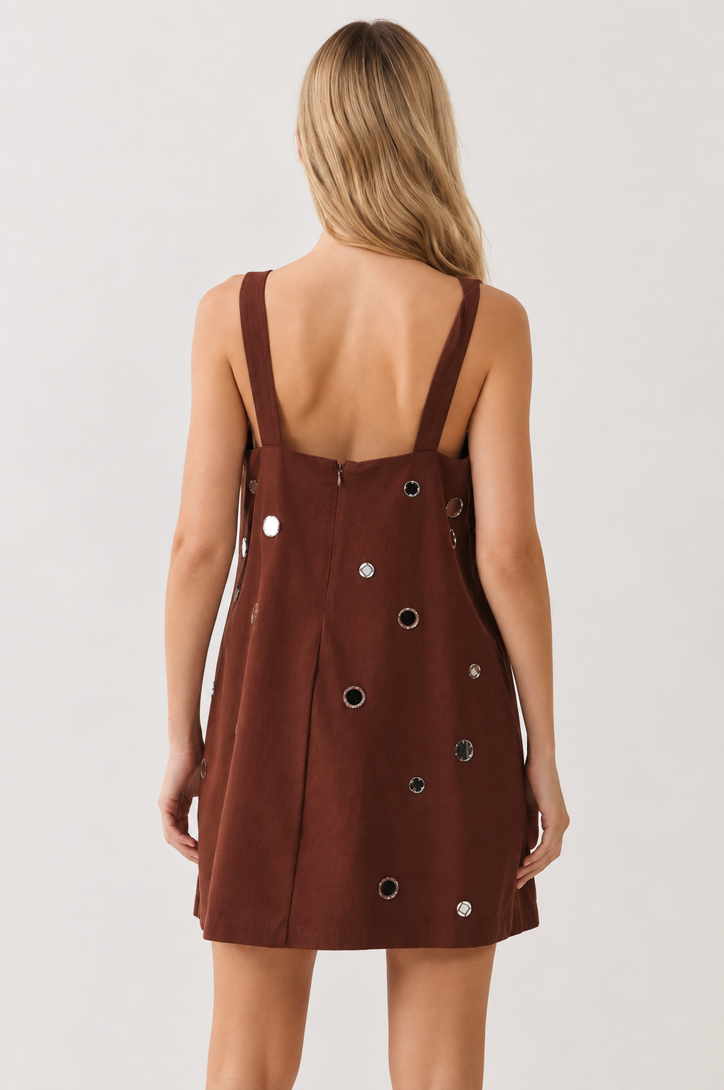Mirror Me Mini Dress - Brown