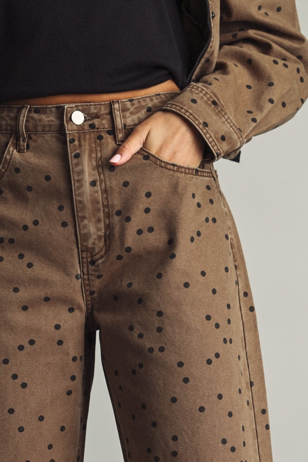 The Piper Polka Dot Barrel Pants (PRE-ORDER/AVAILABLE TO SHIP 9/18)