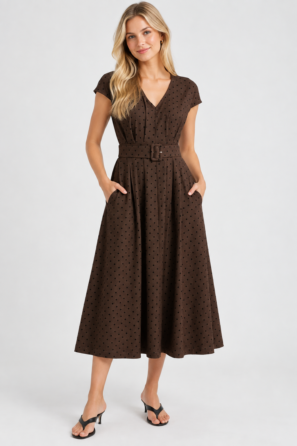 The Palmer Belted Midi Dress
