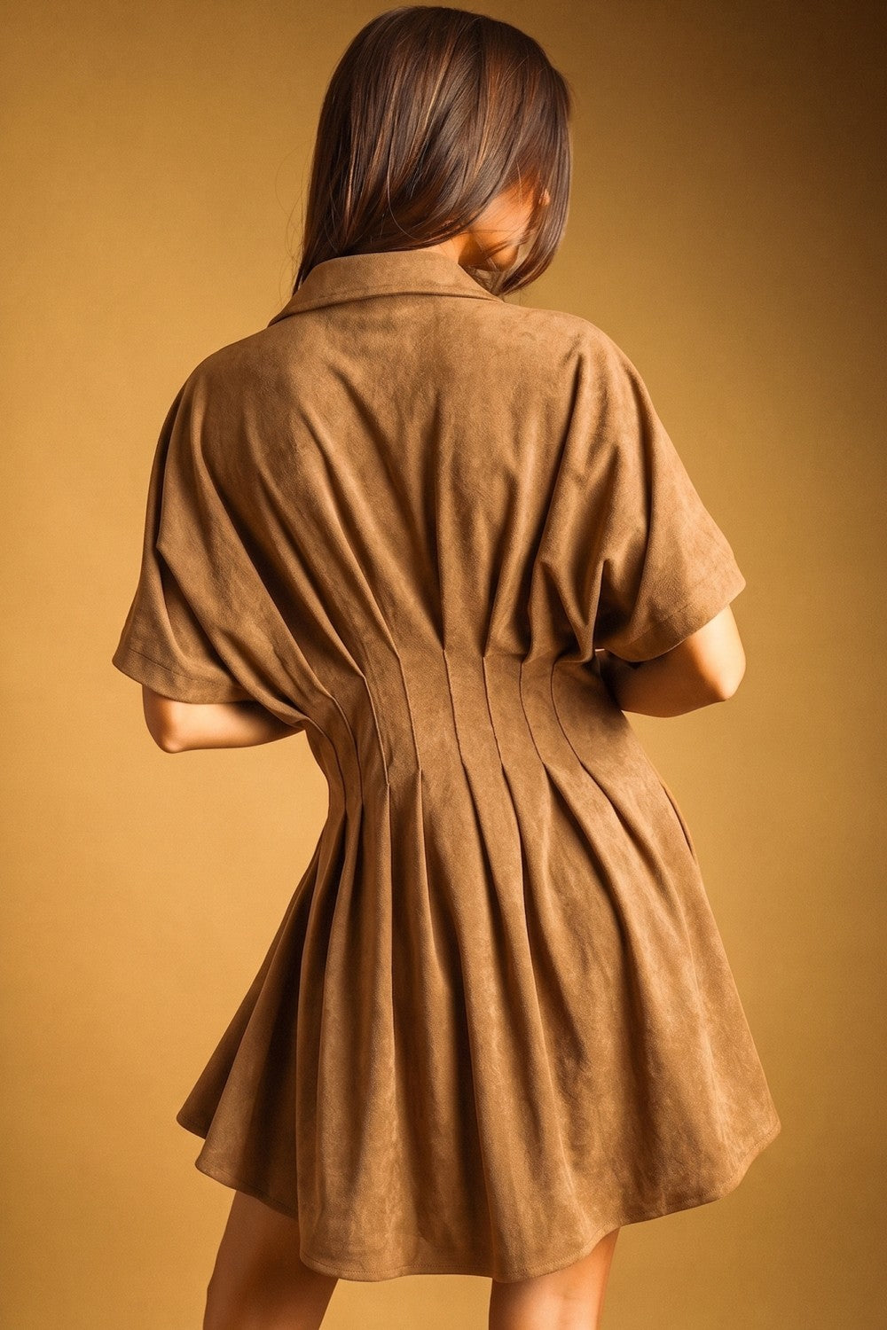 The Sieanna Suede Mini Dress (PRE-ODER/AVAILABLE TO SHIP 9/18)