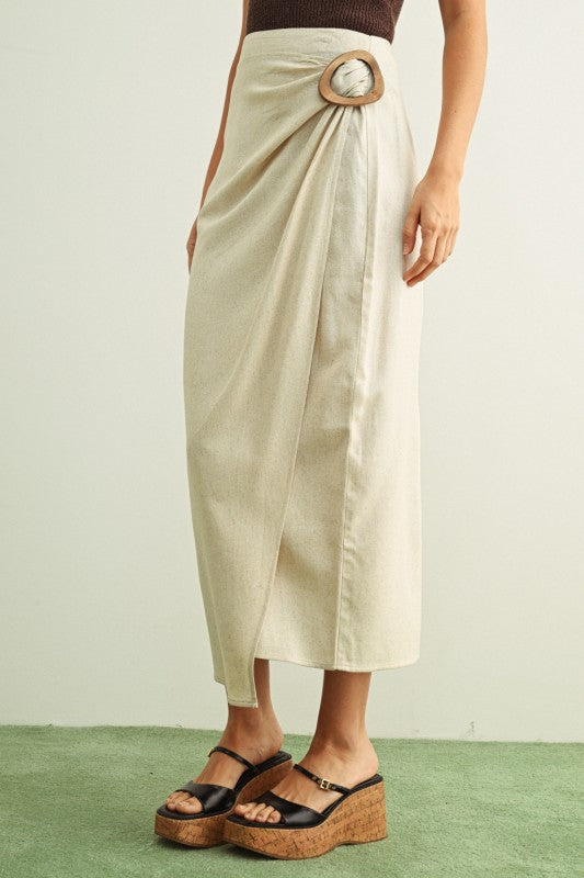 Luna Wrap Midi Skirt