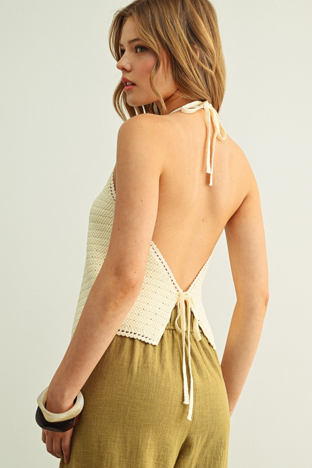 Coastal Crochet Halter Top