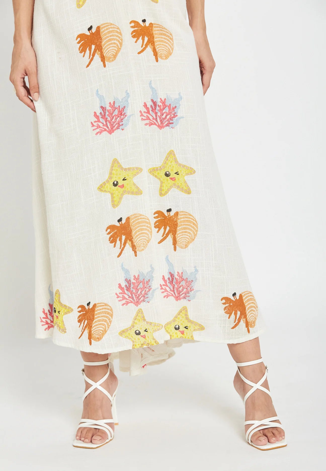 Coral Coast Midi Dress