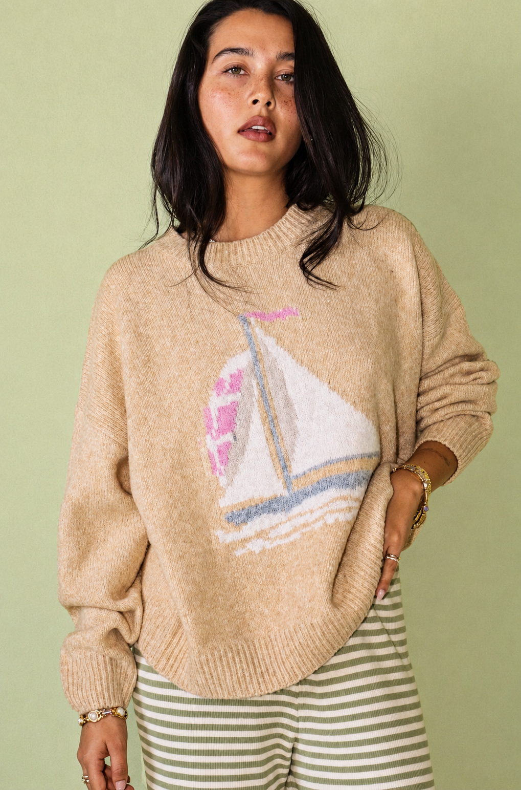 Sail Away Sweater (PRE-ORDER/AVAILABLE TO SHIP 7/14)