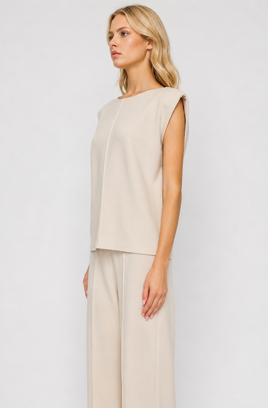 Monroe Shoulder Padded Blouse