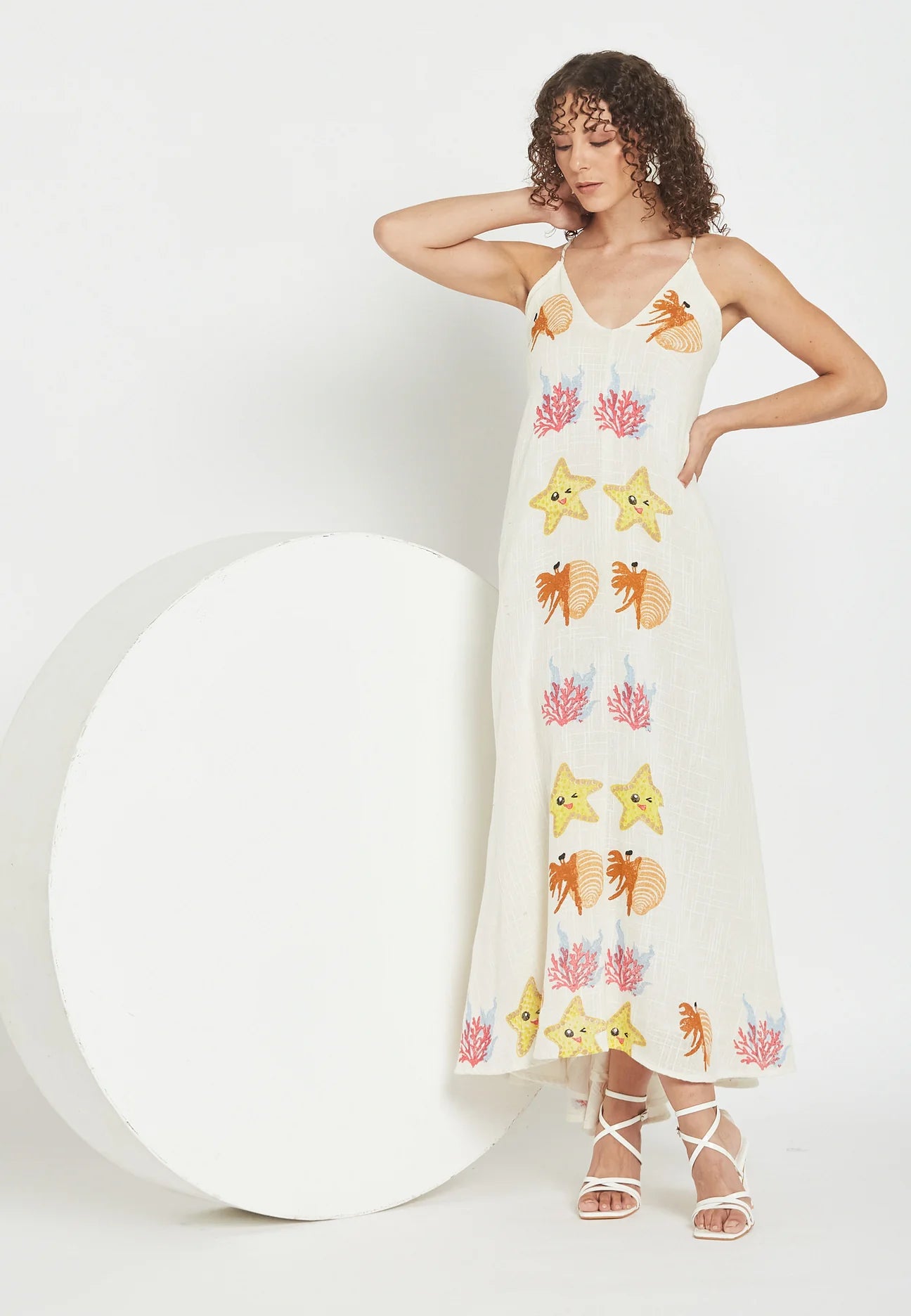 Coral Coast Midi Dress