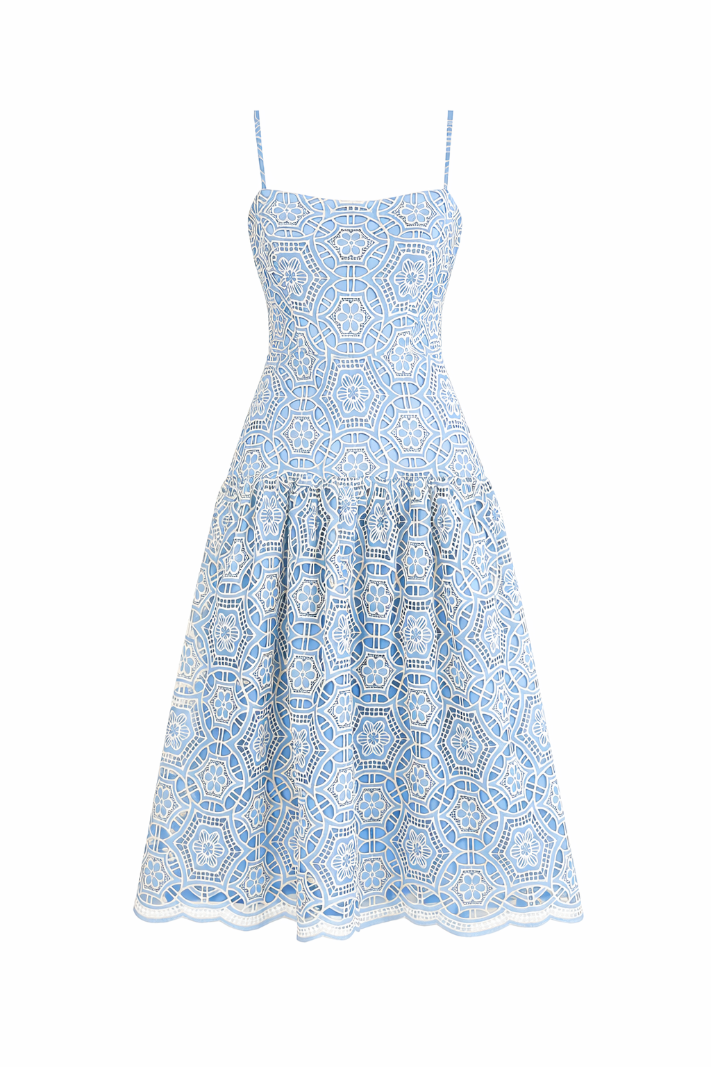 Blue Ivory Midi Dress