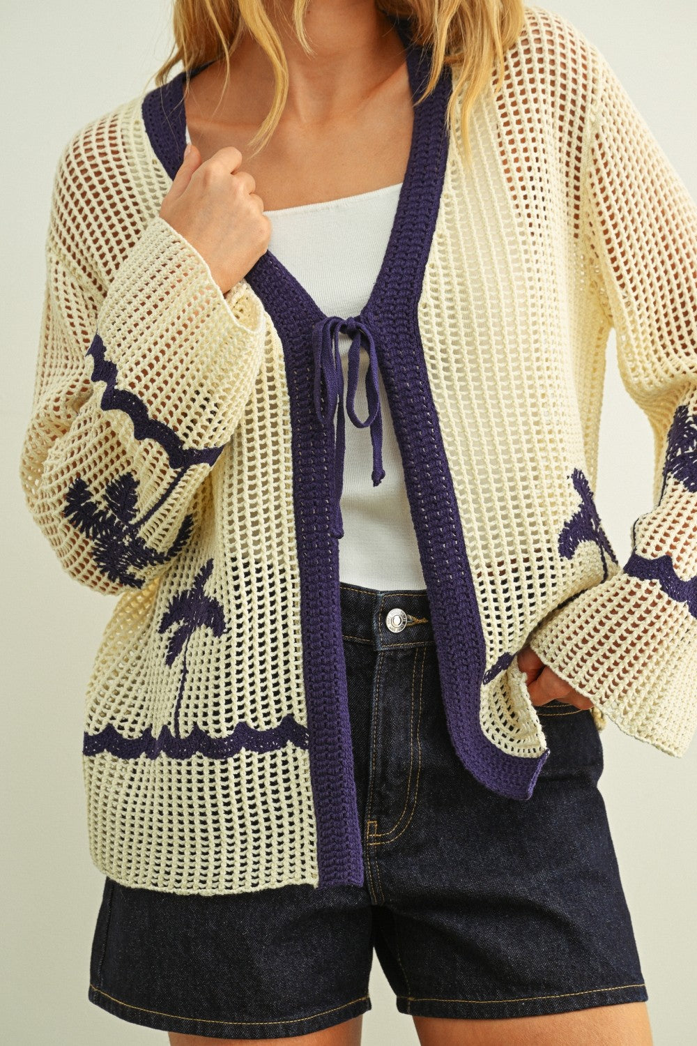 The Palm Coast Crochet Cardigan