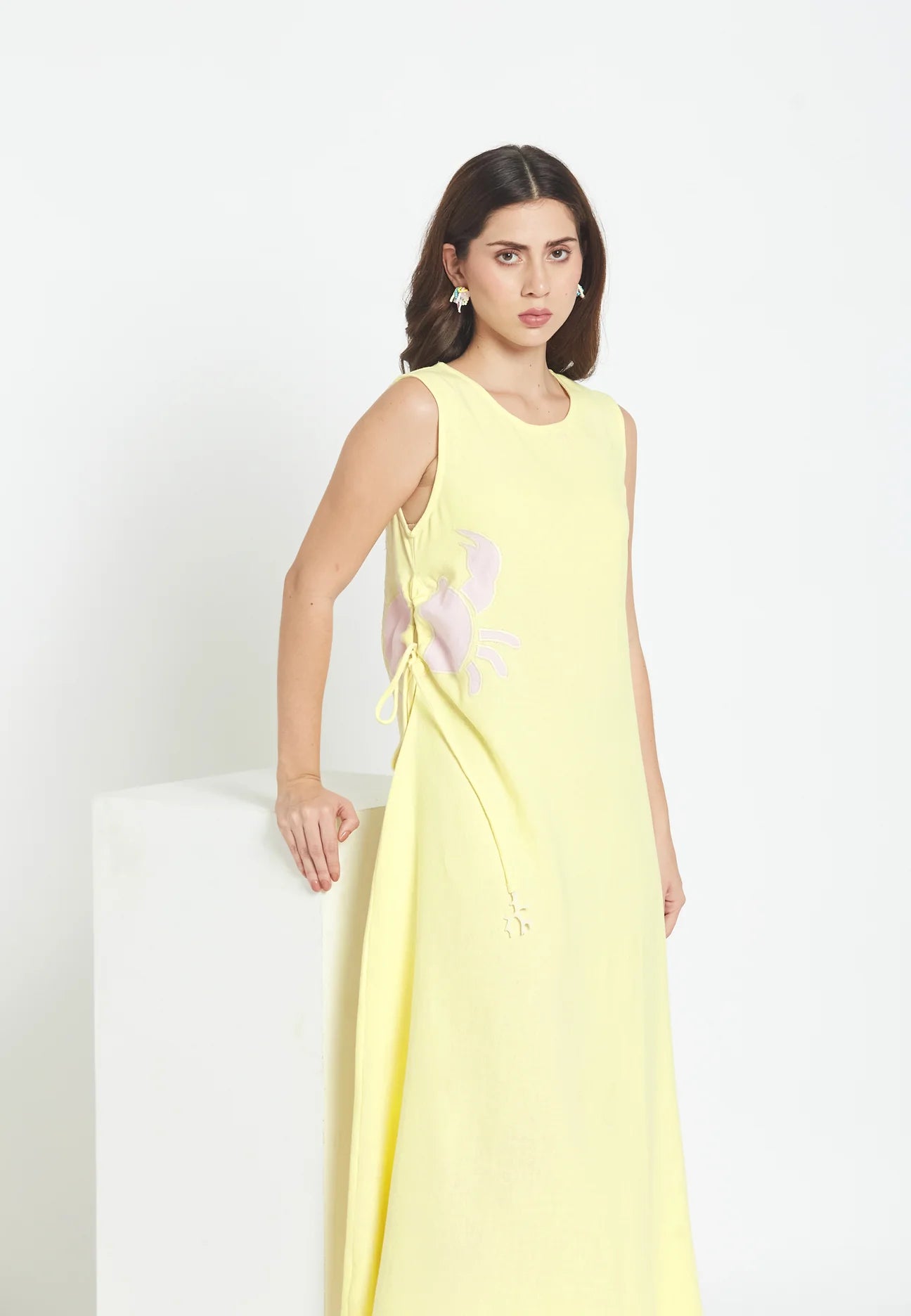 Coastal Crab Midi Dress