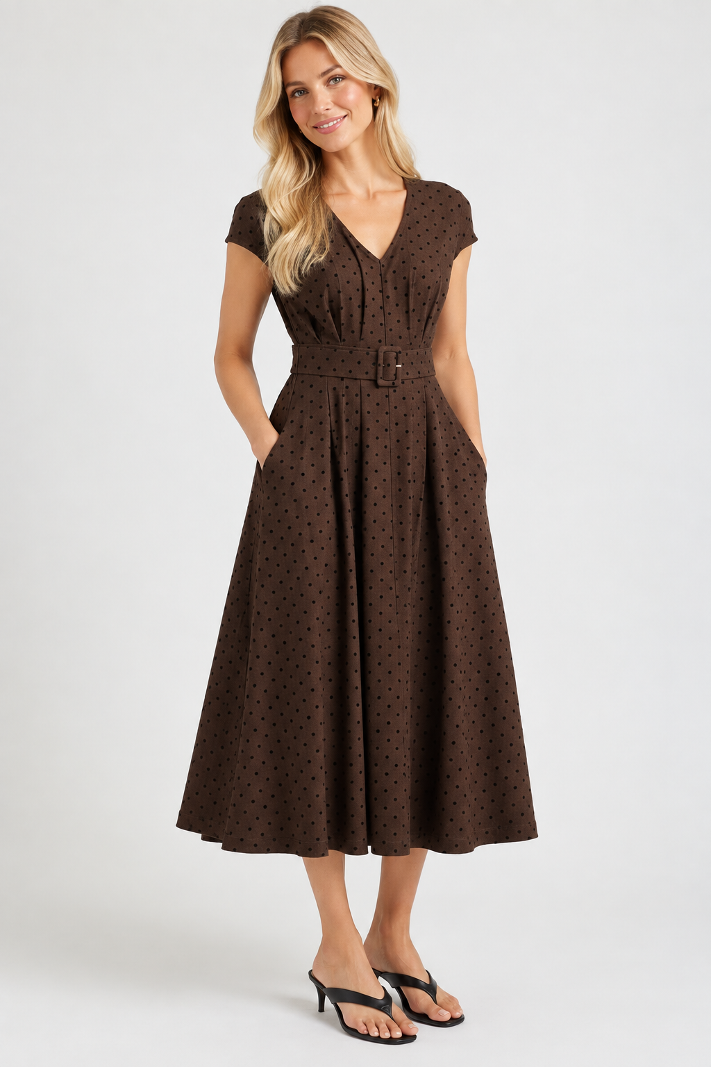 The Palmer Belted Midi Dress