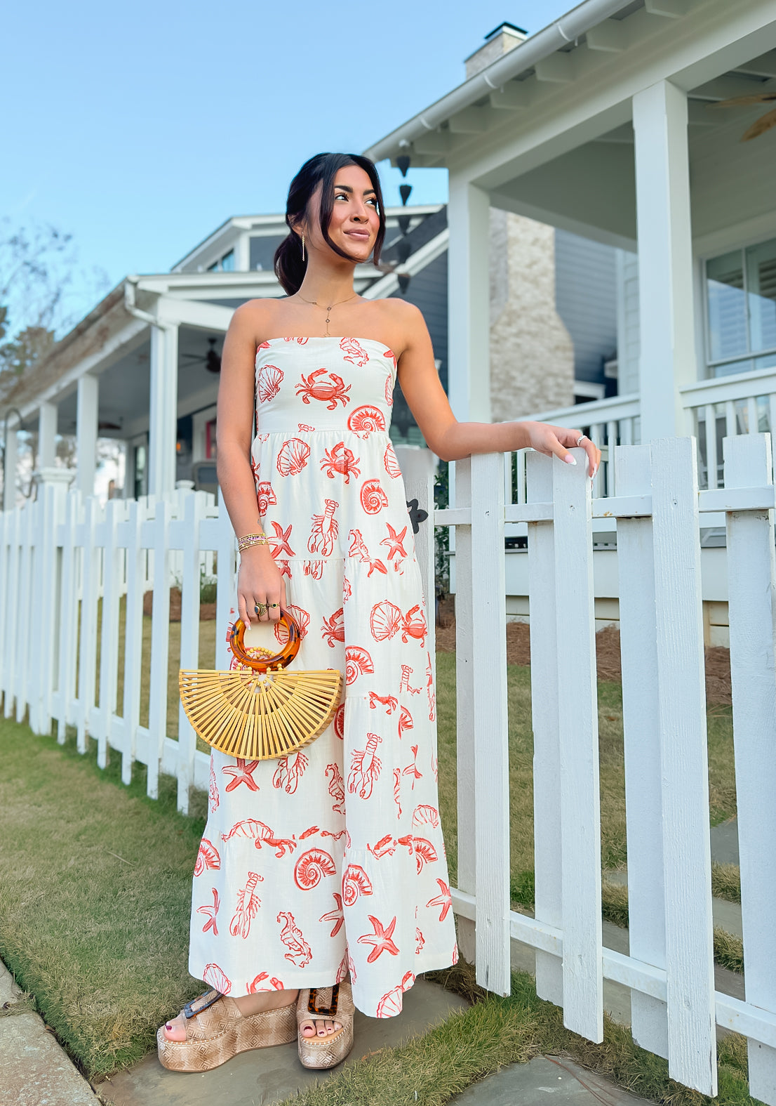 The Red Tide Midi Dress
