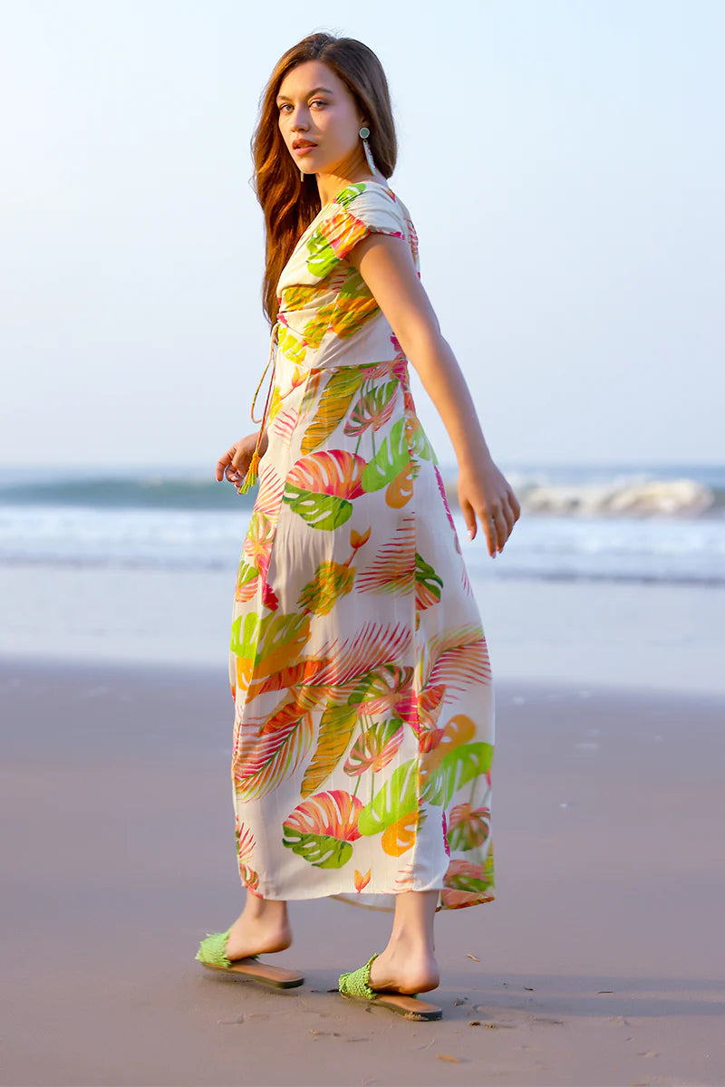 Dua Tropics Printed Maxi Dress – Veda Boutique