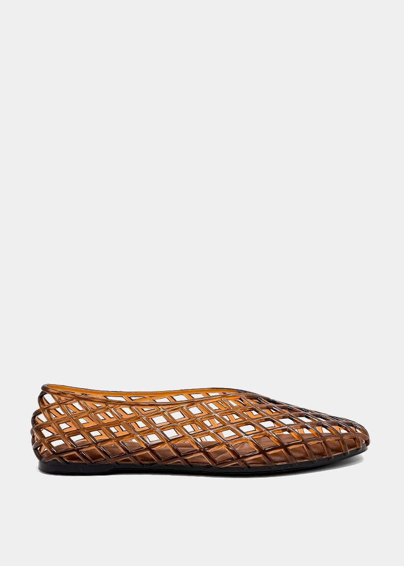 Alana Jelly Flat - Brown (PRE-ORDER/AVAILABLE TO SHIP 7/31)