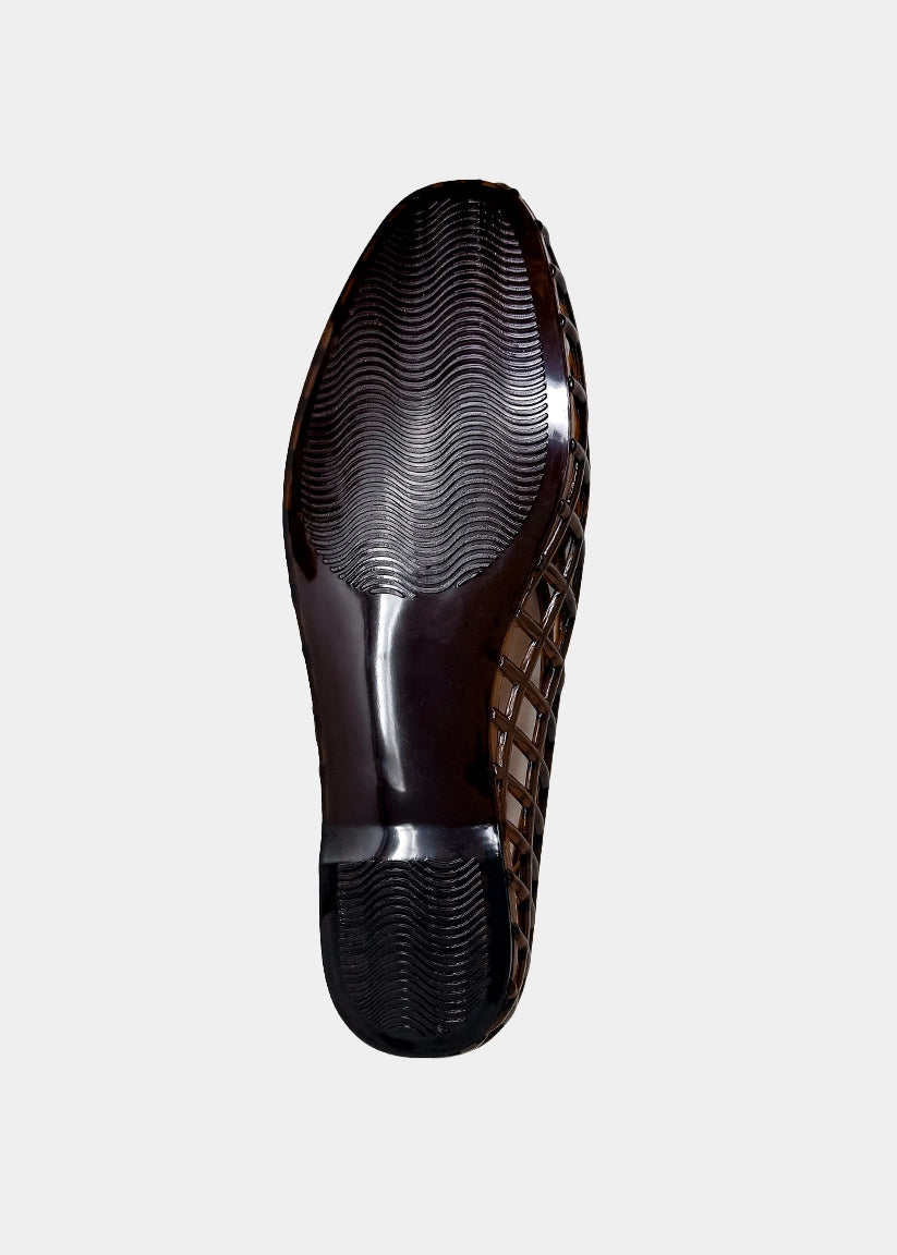 Alana Jelly Flat - Brown (PRE-ORDER/AVAILABLE TO SHIP 7/31)
