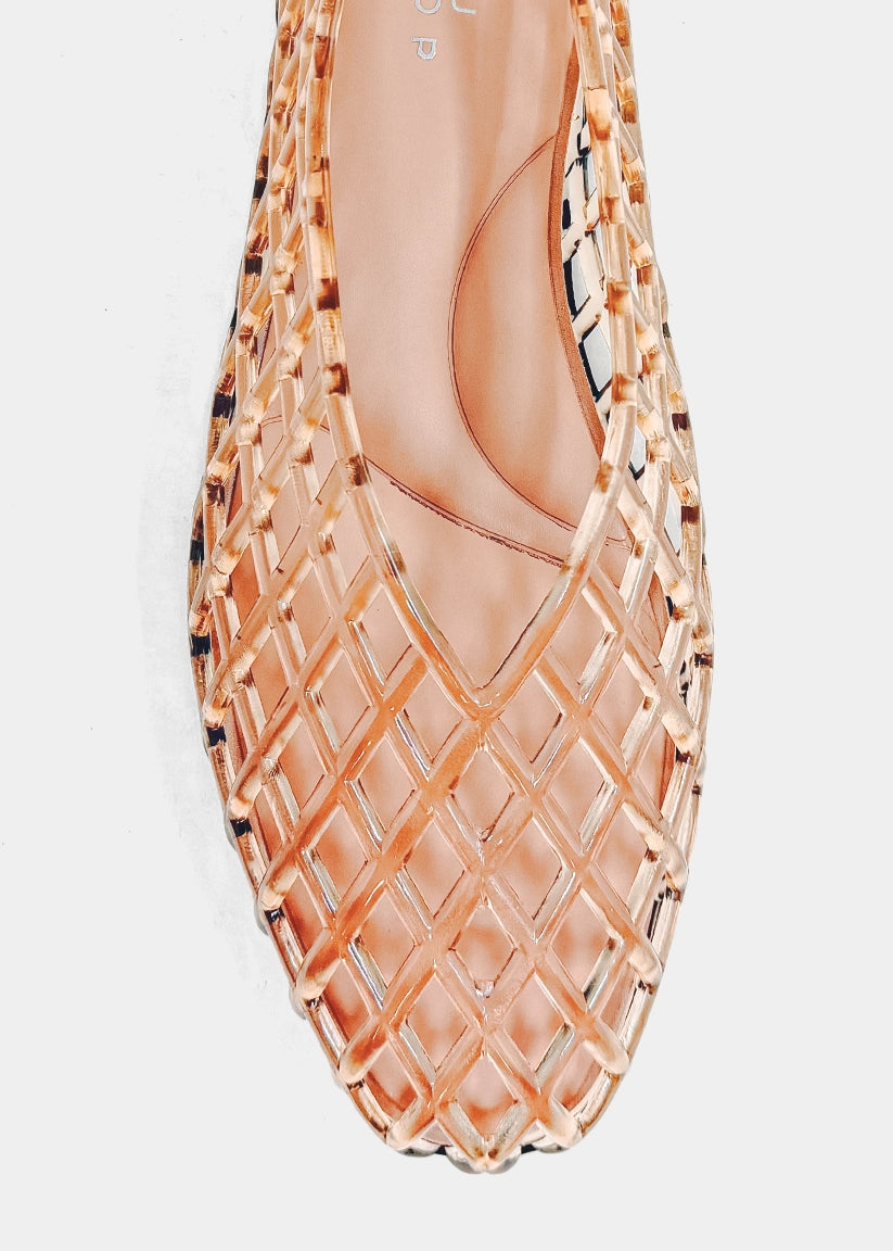 Alana Jelly Flat - Nude (PRE-ORDER/AVAILABLE TO SHIP 7/31)