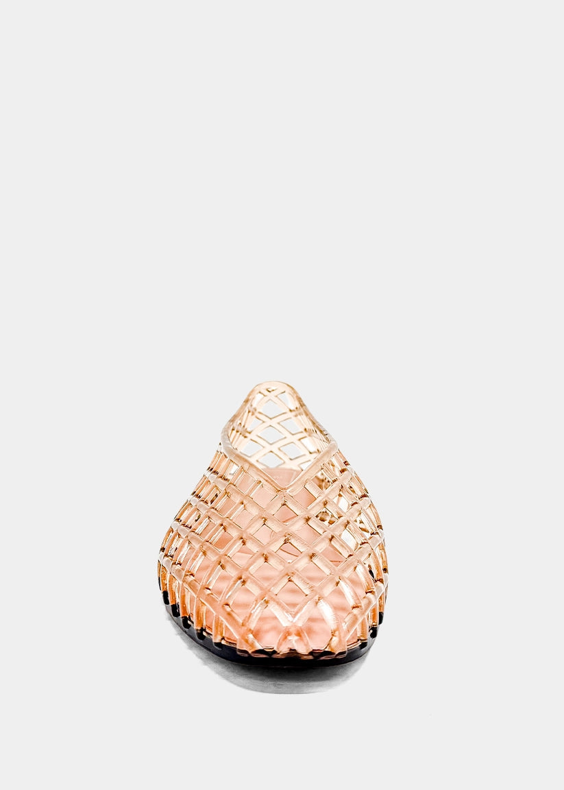Alana Jelly Flat - Nude (PRE-ORDER/AVAILABLE TO SHIP 7/31)
