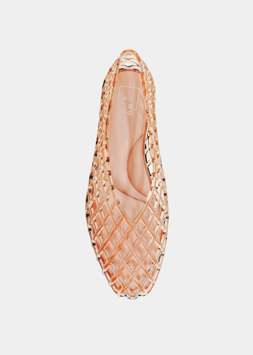 Alana Jelly Flat - Nude (PRE-ORDER/AVAILABLE TO SHIP 7/31)
