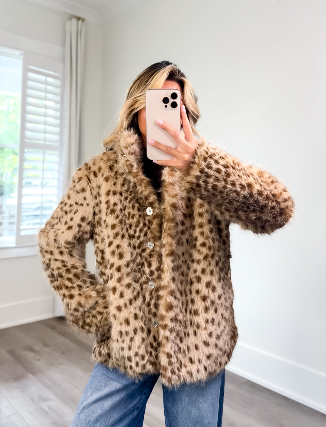Wild Side Faux Fur Leopard Jacket