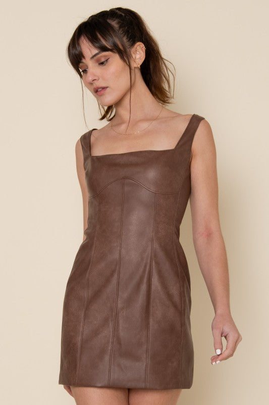 Saddle Chic Mini Dress