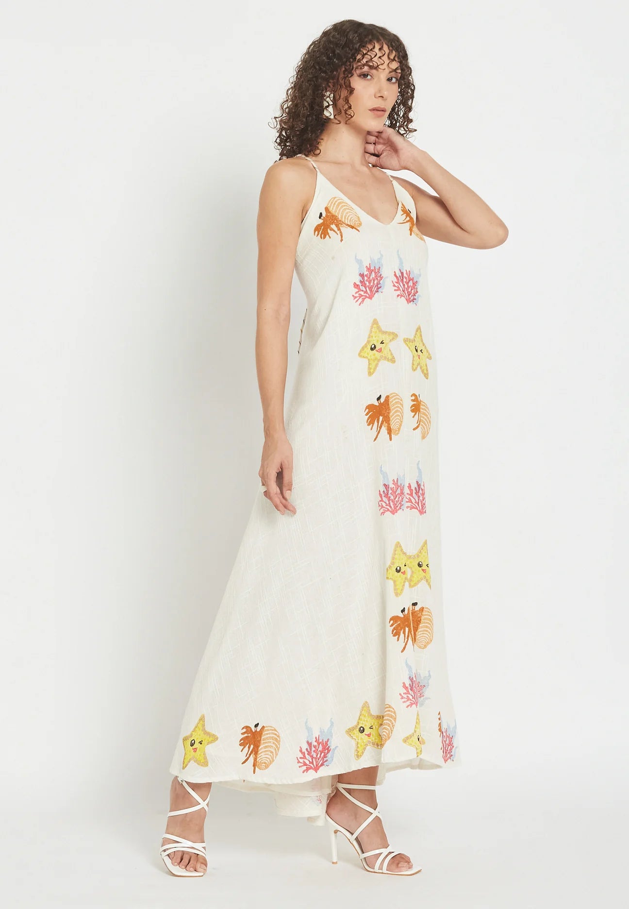 Coral Coast Midi Dress