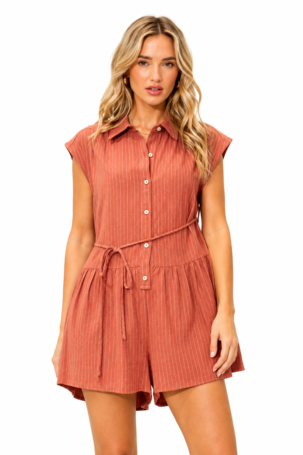 Bella Breezy Striped Romper