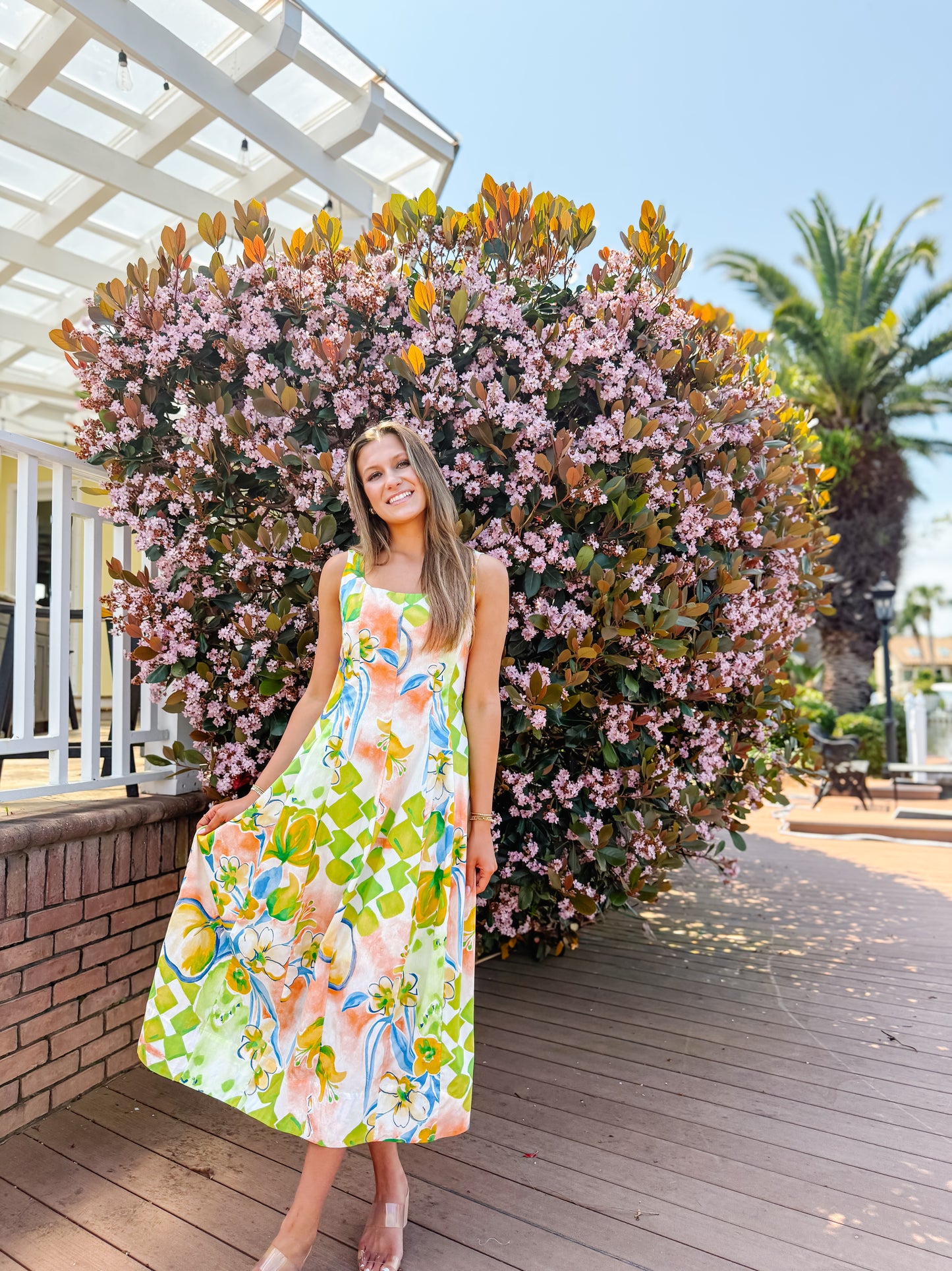 Citrus Coast Midi Dress