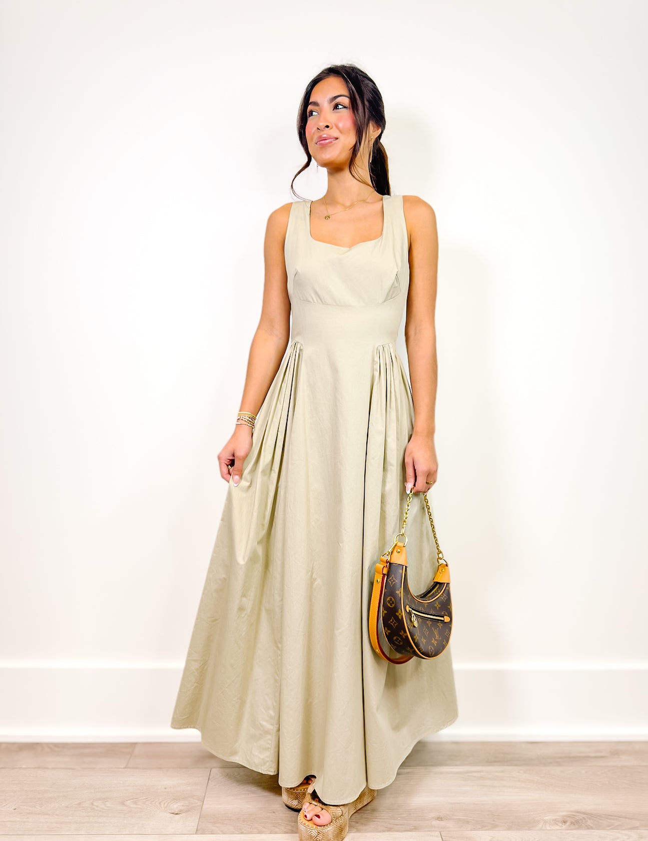 Wren Side Waist Midi Dress