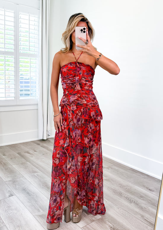 Harmony Ruffle Halter Dress