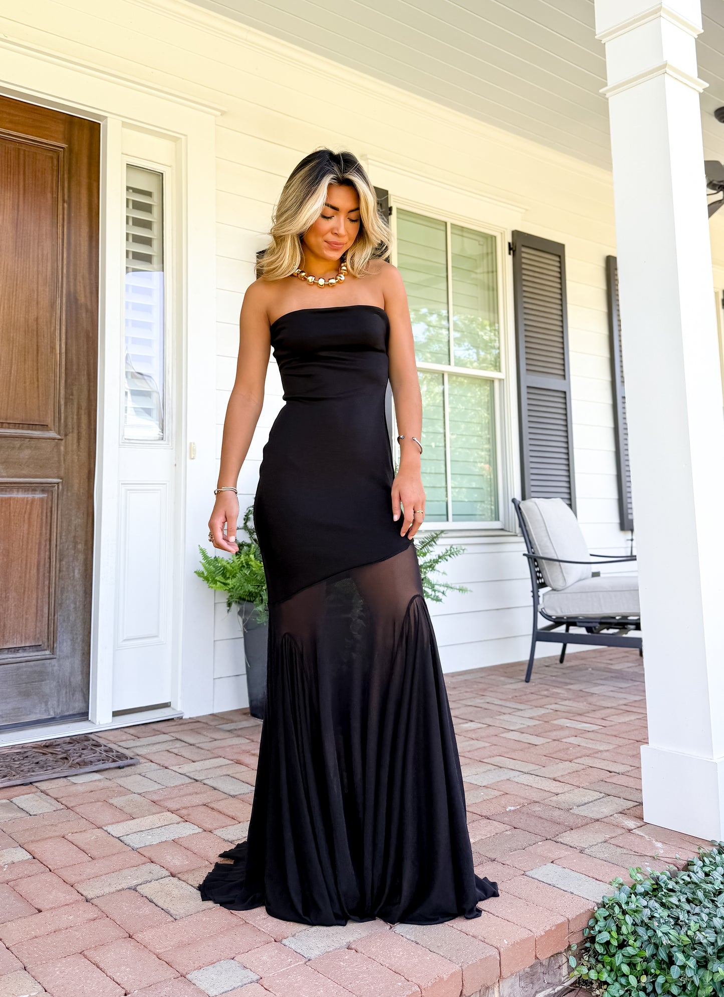 Strapless Tube Maxi Dress