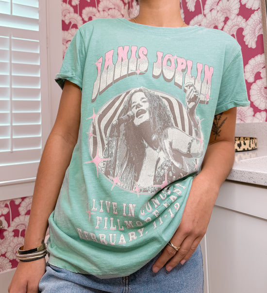 Janice Joplin Concert Graphic Tee