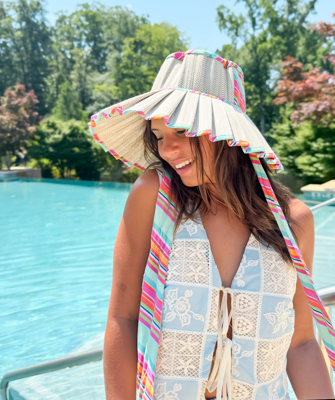 Pool Float Luxe Ravello Hat