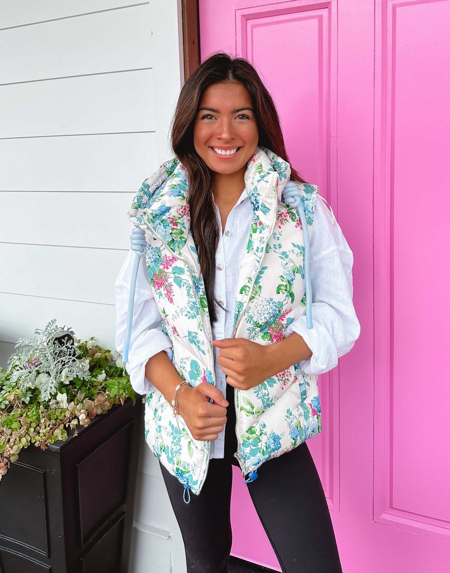 Floral Lover Puffer Vest