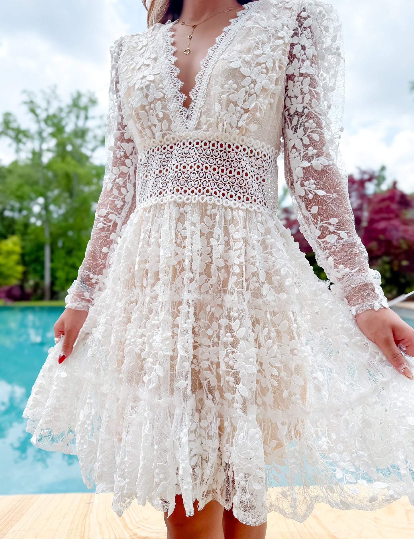 Willow Lace Mini Dress