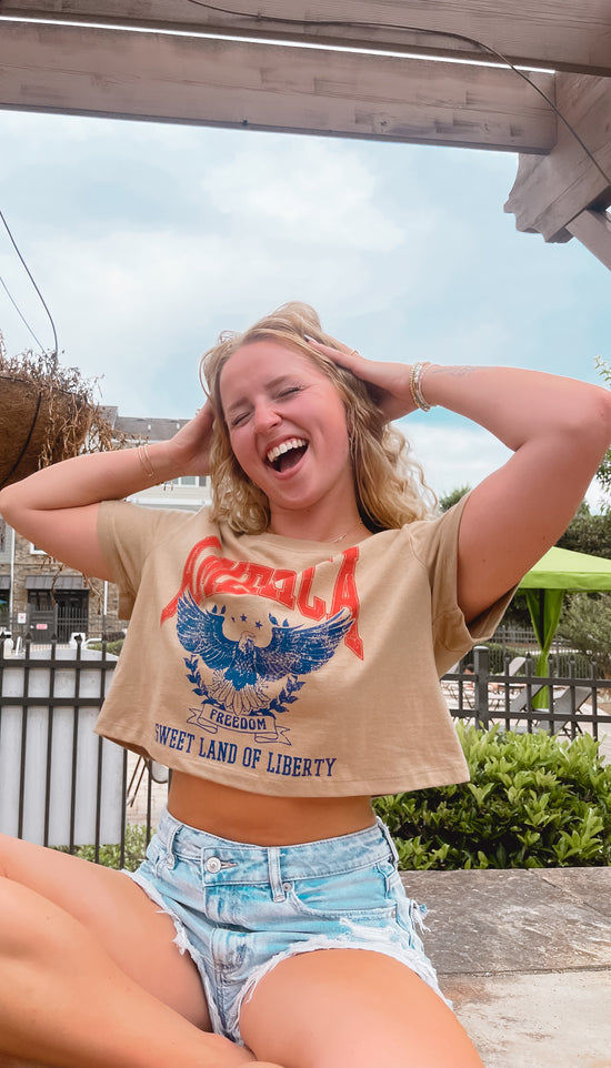 Liberty Graphic Tee (Tan)