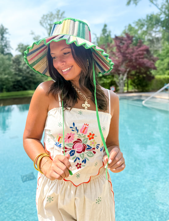 Sun Bathe Lawn Luxe Capri Hat