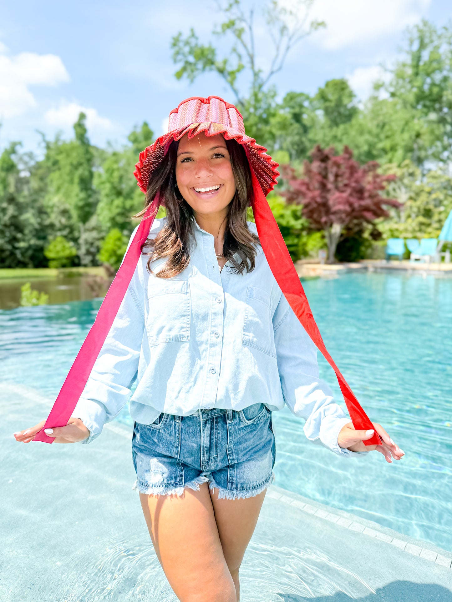 Love Heart Tangerine Island Ravello Hat