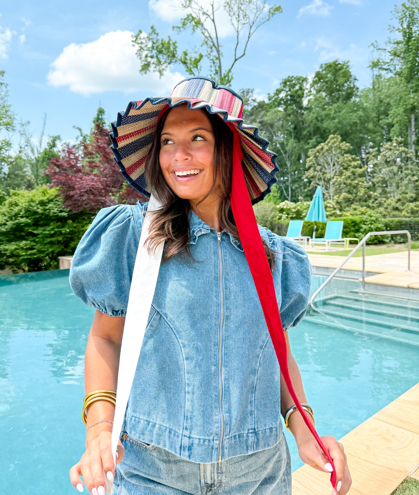 July Stripe Island Ravello Hat