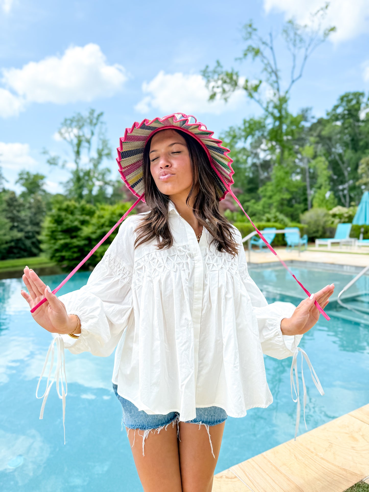 Eloise Detailed Button Down Blouse