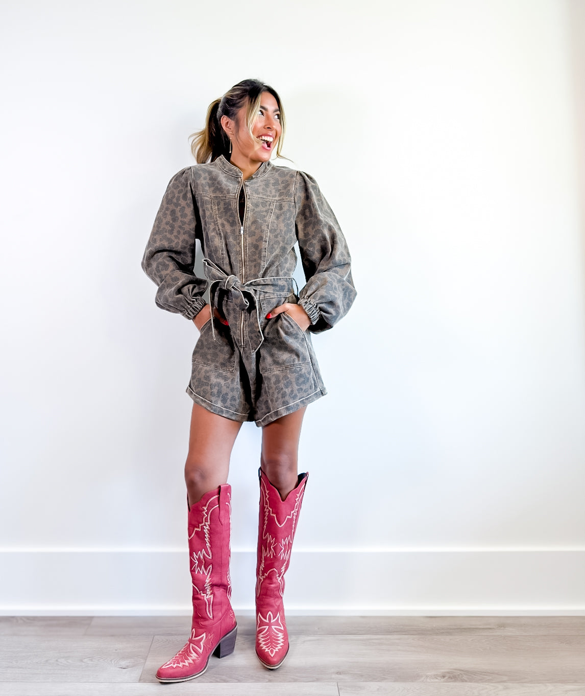 Lady Leopard Romper
