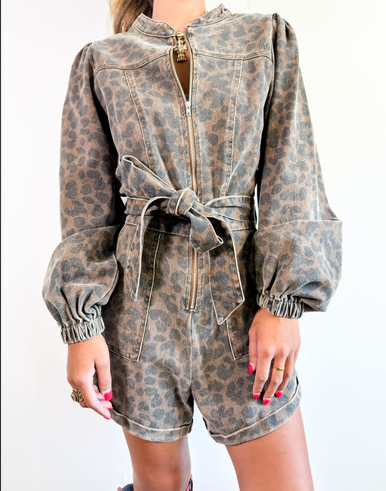 Lady Leopard Romper