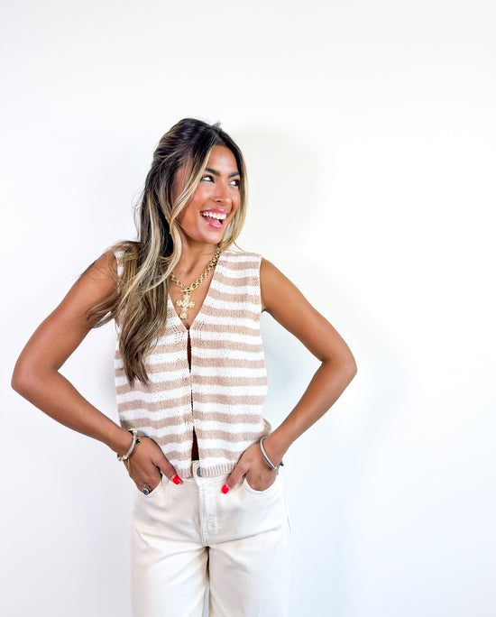 Sara Lightweight Striped Vest