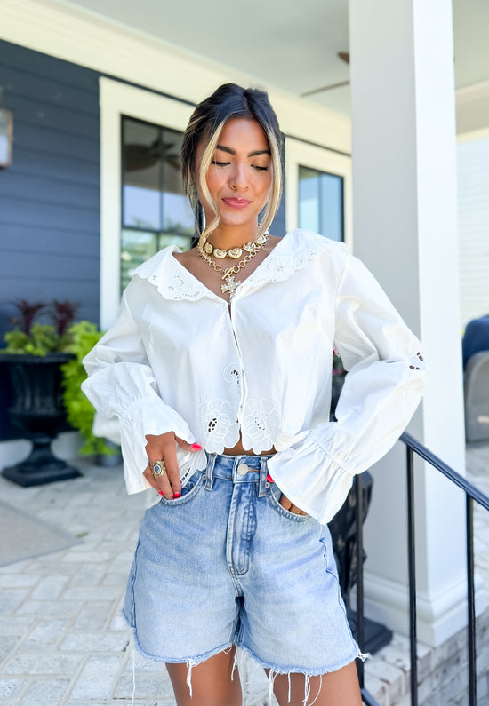 Mia Eyelet Blouse