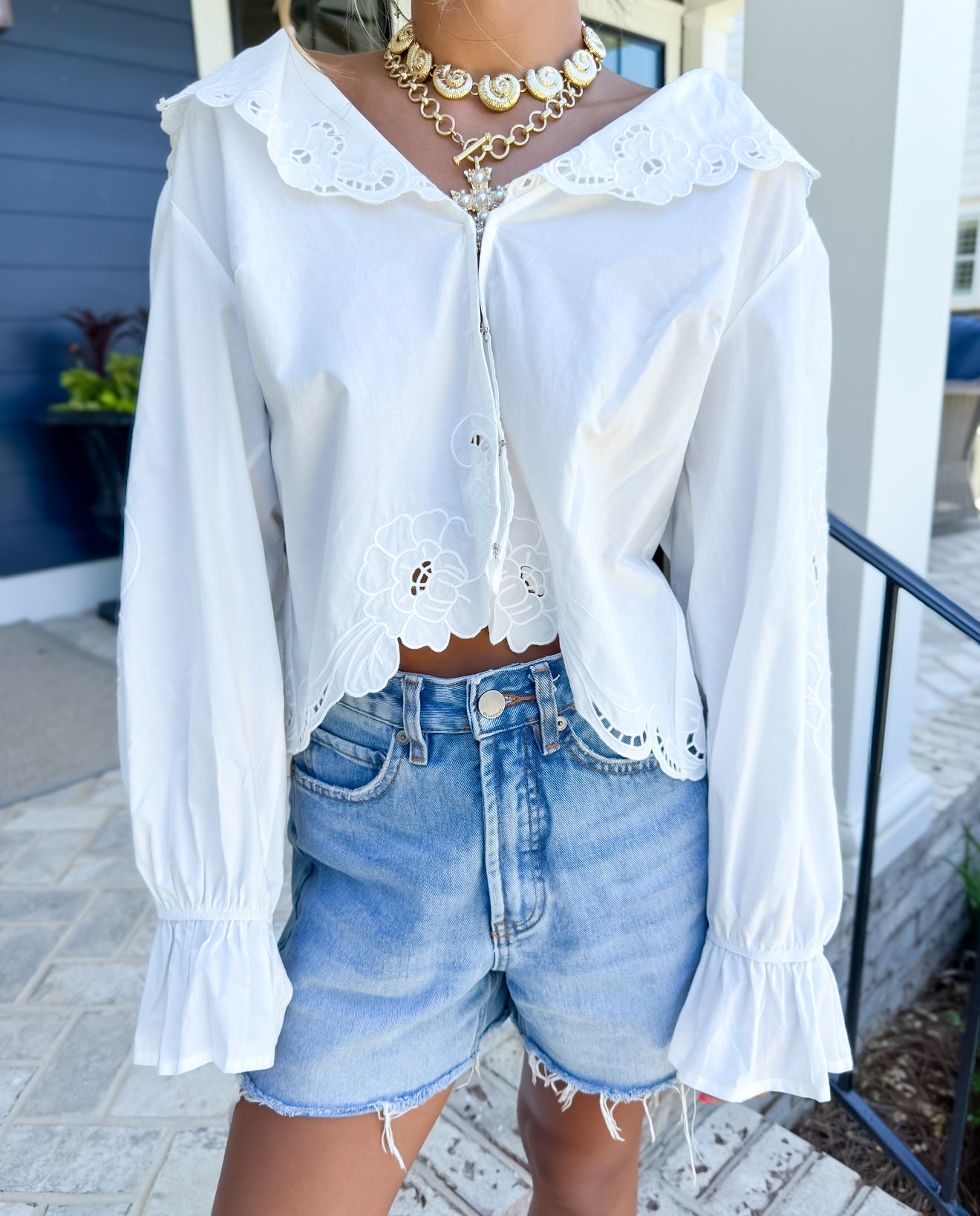 Mia Eyelet Blouse
