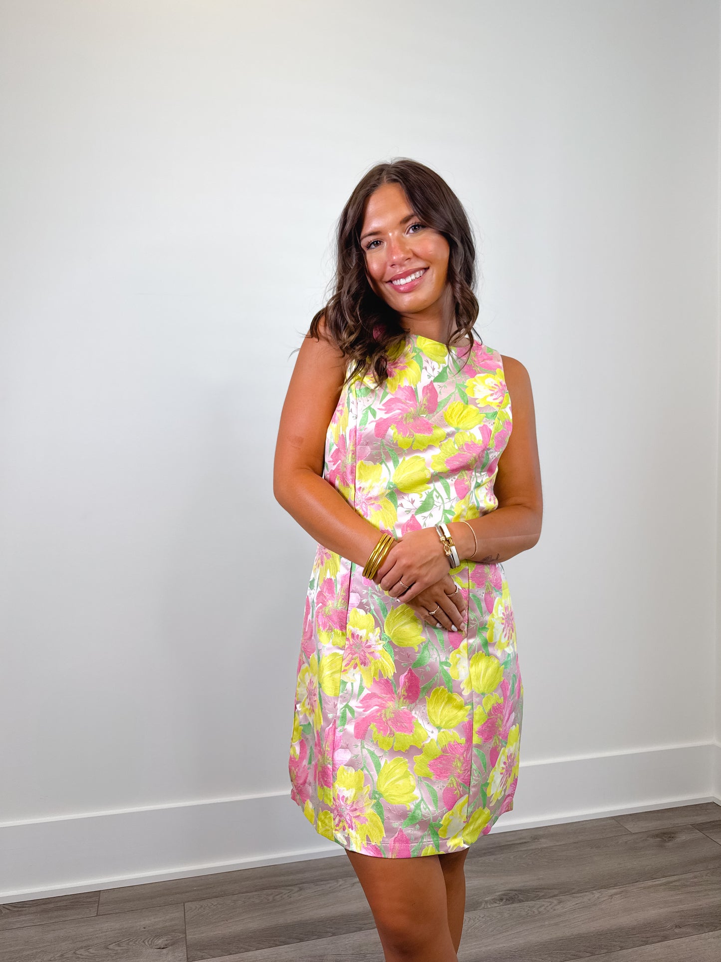 Jade Jacquard Dress